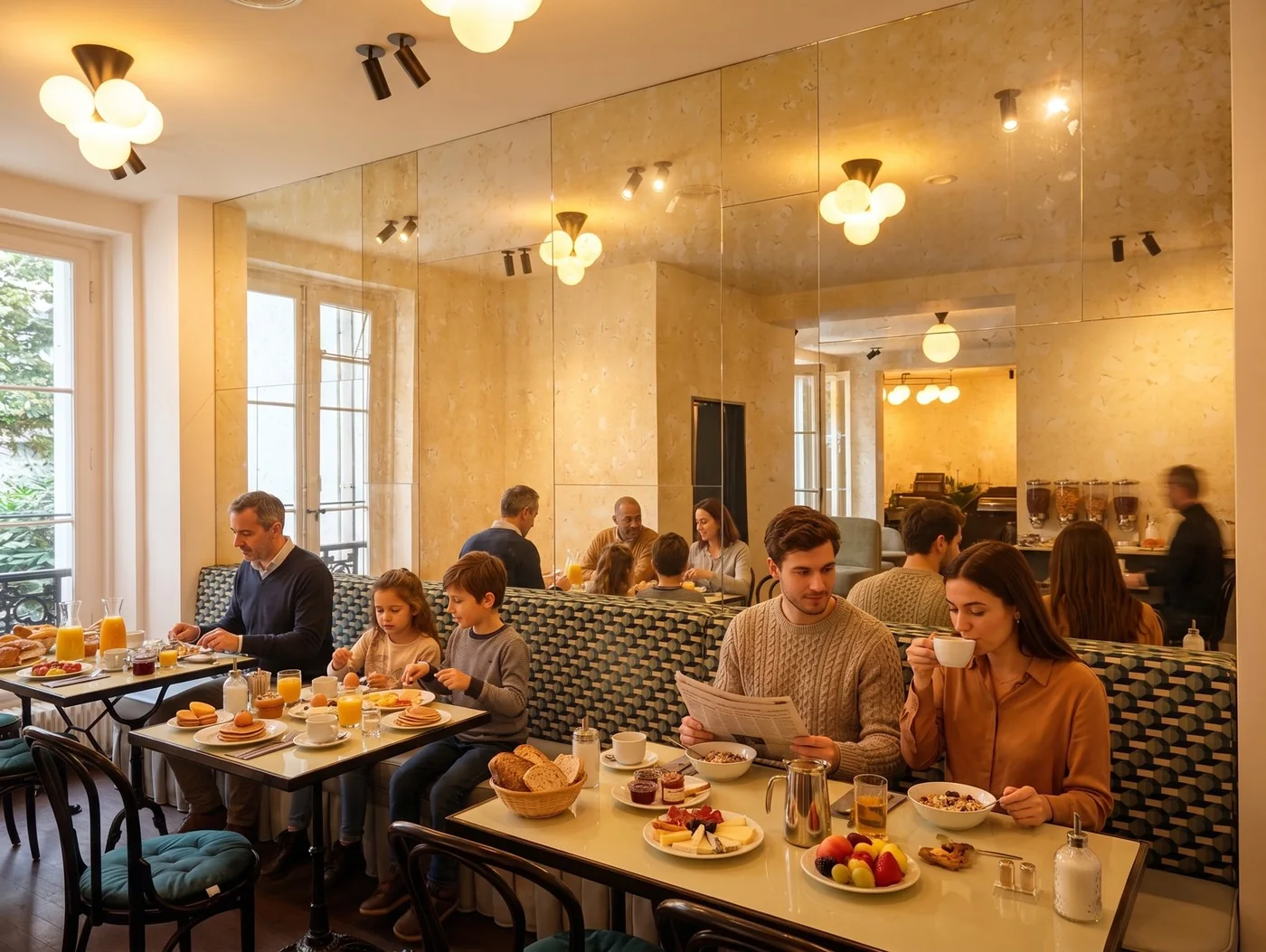 Frühstück im Spiegelsaal
